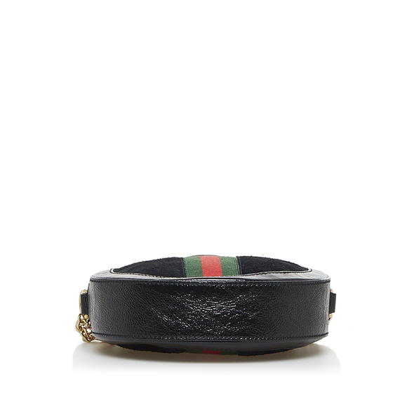 Pre-Loved Gucci Mini Suede Ophidia Round Crossbody Bag - Picture 4 of 10
